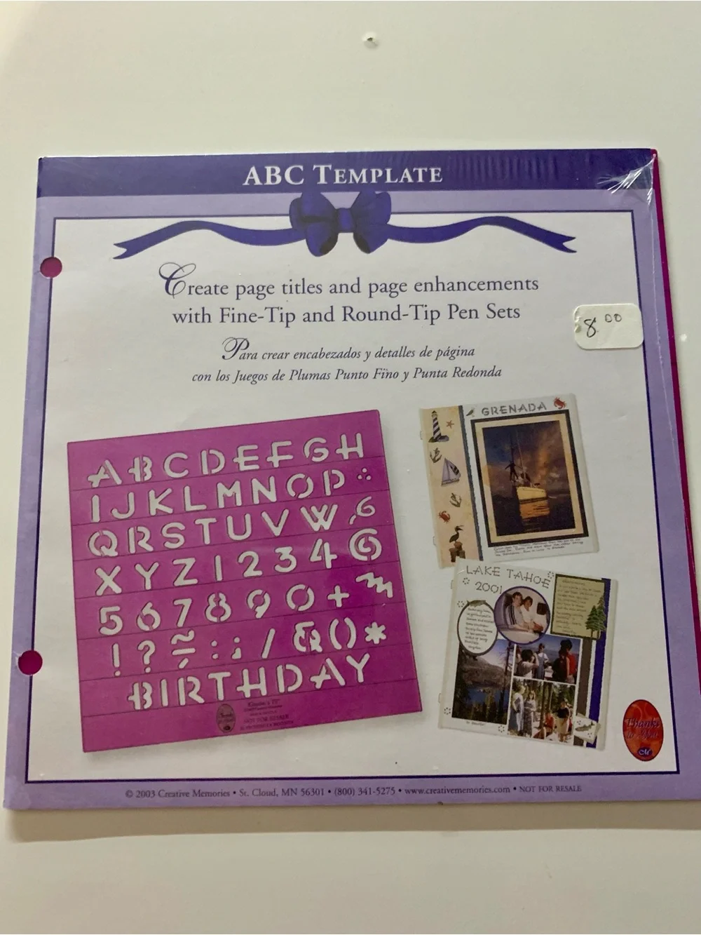 SIZZIX RED DIE CUTTER ACCUQUILT CREATIVE MEMORIES ABC STENCIL LOT of 4